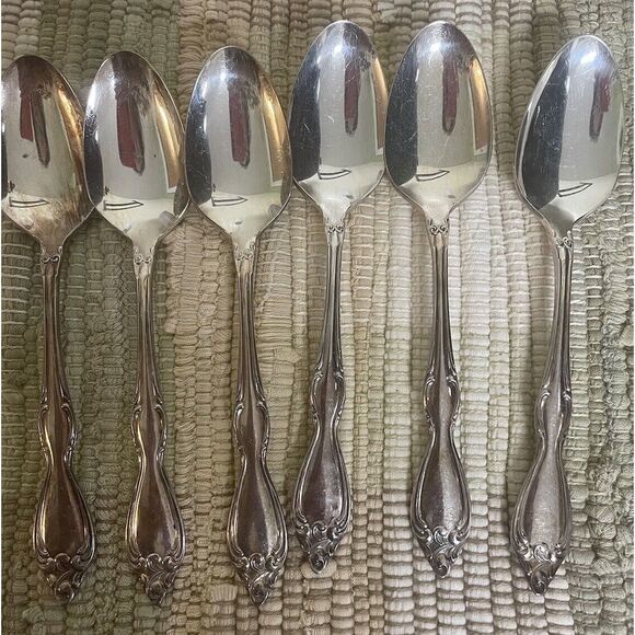 Oneida Other - Wm ROGERS ONEIDA silverplate OLD‎ SOUTH II 6 Teaspoons